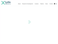 Tablet Screenshot of lytixbiopharma.com